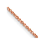 14K Rose Gold 18 inch 1.25mm Solid Polished Spiga with Lobster Clasp Chain
