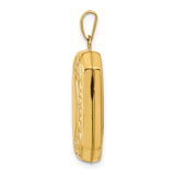 14k Fancy Border 20x15mm Rectangle Locket