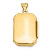 14k Fancy Border 20x15mm Rectangle Locket