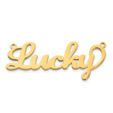 14k Yellow Gold Name Plate