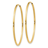 14k 1.20mm Endless Hoop Earring