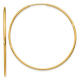 14k 1.20mm Endless Hoop Earring