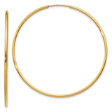 14k 1.20mm Endless Hoop Earring