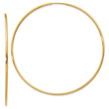 14k 1.20mm Endless Hoop Earring