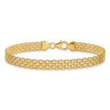 14k Polished Fancy Link Bracelet