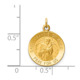 14k Saint Francis of Assisi Medal Charm